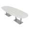 Skutchi Designs 45 in W, 120 in L, 29 in H, Engineered Wood Top, White HAR-BOVL-46X119-DOU-WHCYPRESS - alternate 1